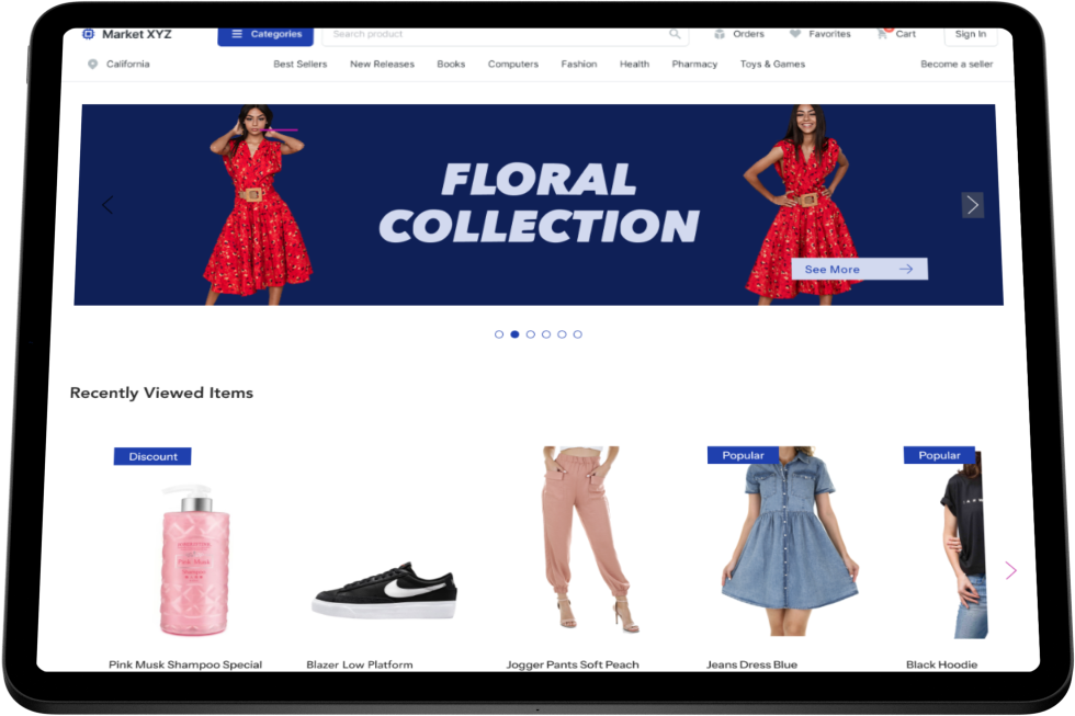 E-Commerce Interface