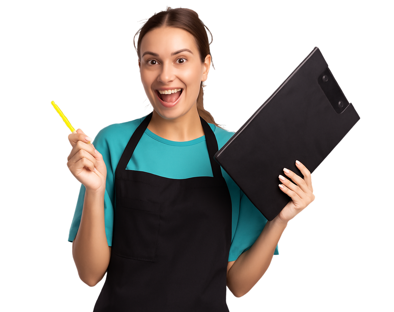 Order Management System - Professional woman with clipboard