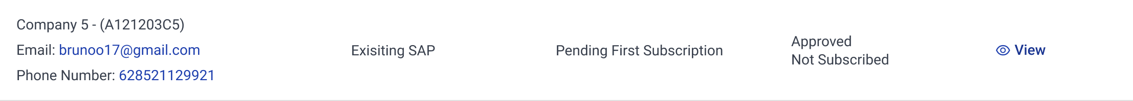 Supplier Details Frame